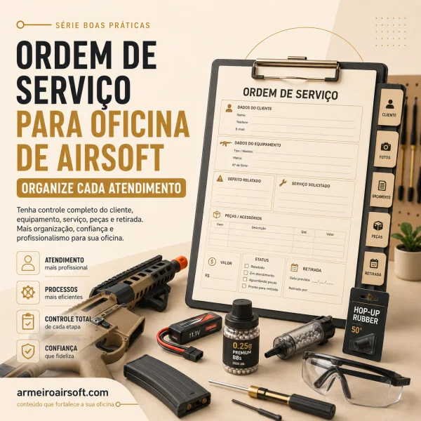 Ordem de Serviço para oficina de airsoft: por que organizar cada atendimento